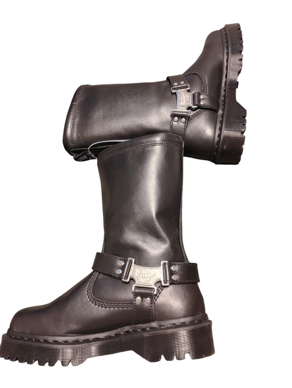 Dr. Martens Anistone Hi Leather Biker Boots, Size 9, NWT